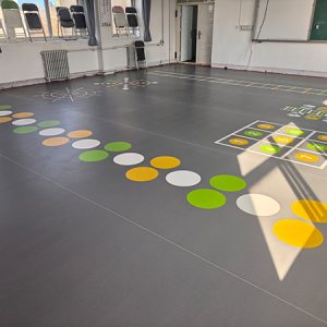 Custom Printed PVC Sports Flooring
